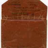          outside back, flap open
   