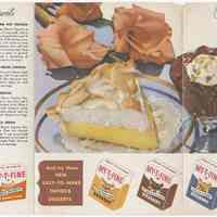 Special Treat Recipes for My-T-Fine Desserts. Issued by the My-T-Fine Co. No place (Mass?), no date, circa 1940s.