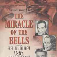 Sinatra sheet music: The Miracle of the Bells. Theme song from the motion picture. Lyrics by Russell Janey, Music by Pierre Norman. Leo Feist, N.Y., 1