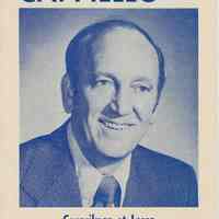 Political campaign pamphlet for Mayor Steve Cappiello and City Council candidates for 1977 election, Hoboken, 1977.