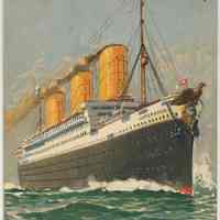 Postcard: Hamburg-Amerika Linie. Vierschraben - Schnelldampfer "Imperator." No date, circa 1912-1914; unposted.