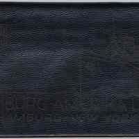 Wallet, ticket: Hamburg-America Linie, Hamburg-New York. No date, circa 1925-1940.