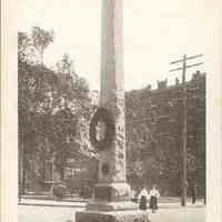 Postcard: Paulus Hook Monument, Jersey City, NJ