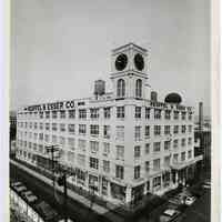 B+W photo of Keuffel & Esser Co. building at 4th & Adams, Hoboken ca. early 1960