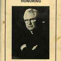 Program: Testimonial Dinner Honoring Msgr. Francis X. Coyle. No date, circa March 1981.