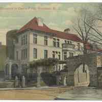 Postcard: Hudson Street Entrance to Castle Point, Hoboken, N.J. Postmarked April 18, 1914.