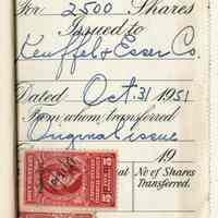          detail stub Certificate No. 1
   