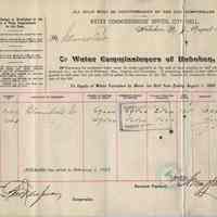          1: bill for water charges 1037 & 1039 Bloomfield St.
   