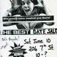          Gate Sale 009. 06-20-1995 206 7th St. (artist)
   