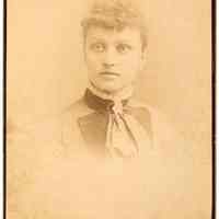 Digital image of cabinet photo of Jule [Julia] Durstewitz, Hoboken, no date, circa 1885-1890.