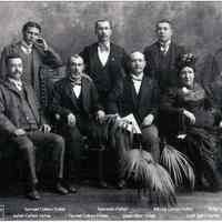 B+W photo of the Fisher Family [S. Fisher & Co., Hoboken], circa 1900.