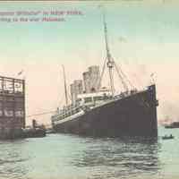 Postcard: "SS Kronprinz Wilhem", Hoboken, NJ