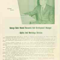          pg 6: George Geier, Optics & Metrology Division
   
