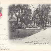 Postcard: Van Vorst Park, Jersey City, NJ