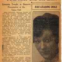          newsclipping with photo of Elizabeth M. Rushe
   