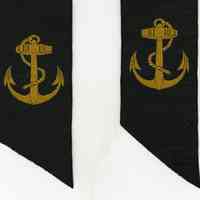          detail ends with embroidered anchor
   