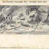 Postcard: Fire 1900, Hoboken, NJ