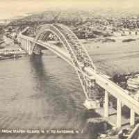 Postcard: Bayonne Bridge, Bayonne, NJ