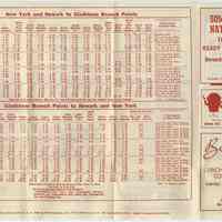          2, inside, schedule: Gladstone Branch, Summit, Newark & New York.
   