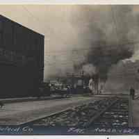 Postcard: [Fire] Rex Celluloid Co., Fire, August 28 - 1921. [[Hoboken, N.J.]; issued 1921; unposted.