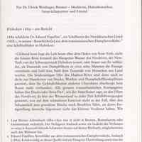 Article: Hoboken. A Terminal of the North German Lloyd Line. 1863-1917. Offprint: Yearbook of the Bremen Historical Soc., v. 90, 2011.