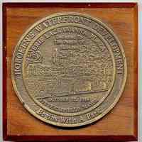 Paperweight commemorating the dedication of the Erie Lackawanna Plaza on October 22, 1984, Hoboken.