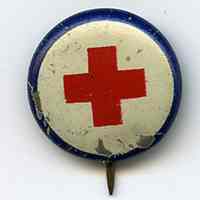 Button: American Red Cross. No date, ca. 1917-1919.