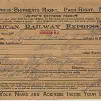          doc 4: American Railway Express receipt, April 3, 1919
   
