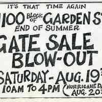          Gate Sale 011. 08-19-1995  1100 Block Of Garden St.
   