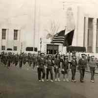 Digital image of photo of the Hoboken Playgrounds Field Band marching at the New York World
