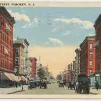 Postcard: Hudson Street, Hoboken, N.J. Postmarked July 12, 1925.