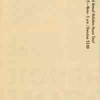 Poster and guide for Hoboken House Tour, 1977.