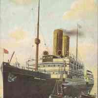 Postcard: Ship "Konigin Luise", Hoboken, NJ