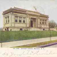 Postcard: Carnegie Library, Bayonne, NJ