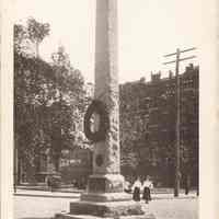 Postcard: Paulus Hook Monument, Jersey City, NJ