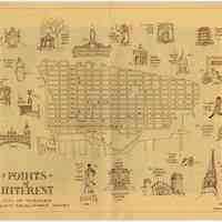 Map: Points of Interest. City of Hoboken. Community Development Agency. ca. late 1970s or early 1980s.