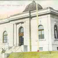 Postcard: Public Library, West Hoboken, NJ: