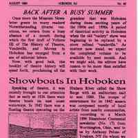 Hoboken Historical Museum Newsletter [First Series], Volume 2, No. 40, July, 1990