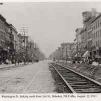View looking north on Washington St.from Second St., Hoboken, August 22, 1913.