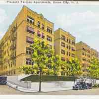Postcard: Pleasant Terrace Apartments, Union City, NJ