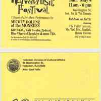 Postcard: Hoboken Arts & Music Festival. Sunday, May 4, (2008.)