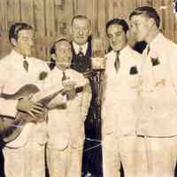 Photo of the Hoboken Four (including Frank Sinatra) on Major Bowes