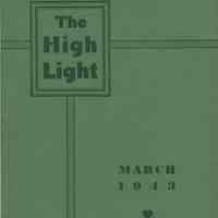 The High Light. Vol. 23, No. 2, March 1943. Demarest High School, Hoboken.