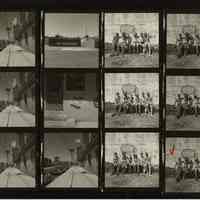 B+W negative contact sheet of images of Hoboken taken by John Conn. no date, [1976].