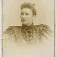 Cabinet photo of Elizabeth Kelly Bolles (1864-1948), mother of Mabel Bolles, Hoboken, n.d., ca. 1893-1898.