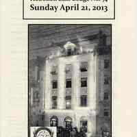 Program: One Hundred and Twenty Fifth Installation of Officers Hoboken Elks Lodge No. 74, Sunday April 21, 2013.