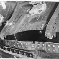          B+W photo of the interior collision damage to the S.S. Saint John, Hoboken, Dec. 20, 1940. picture number 1
   