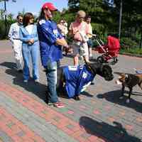 Digital color image of the 2004 Hoboken Pet Parade, along the Hoboken Waterfront, Sunday, September 26, 2004.