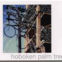 Artist bookwork: hoboken palm trees. Manipulated SX-70 Polaroids, Hoboken, N.J. 1986. Bruce Tamberelli, 2013.