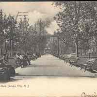 Postcard: Van Vorst Park, Jersey City, NJ